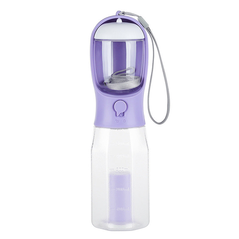 3 In 1 Travel Portable Dog Feeder Pet Water Dispenser Drinking Bottle Food Container with Poop Bag For Puppy Outdoor Walking