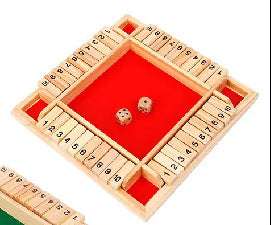 Digital flip card family parent-child game wooden four-person multi-person party