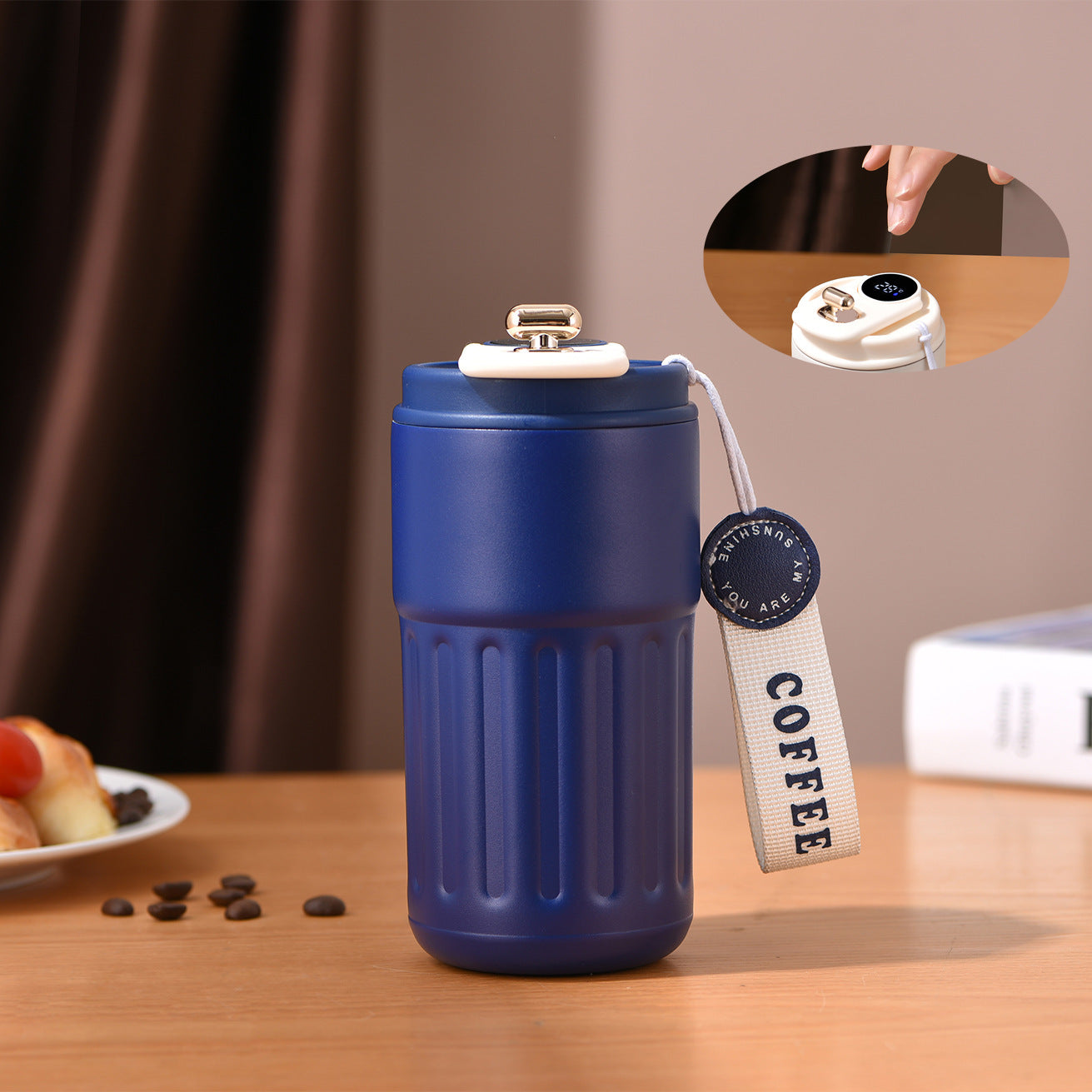 Intelligent temperature measurement thermos cup