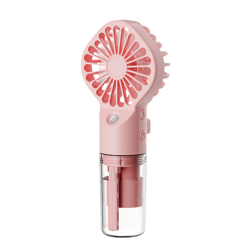 Portable Handheld Fan Mini Water Humidifier Fan Rechargeable Usb Spray Mist Fan Small Powerful Air Cooler for Home Outdoor Trip