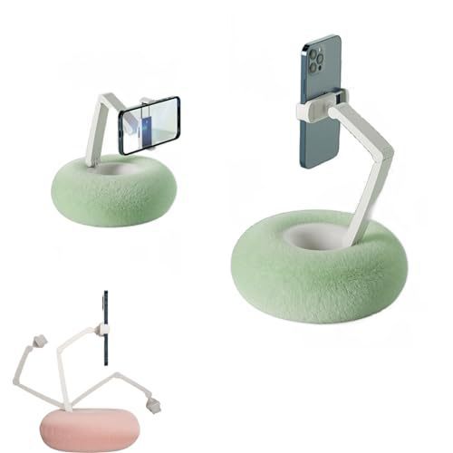 Plush Pillow Phone Tablet Bracket Desktop Stand Adjustable Length Angle For Live Streaming Video Chat Lazy Tablet Holder