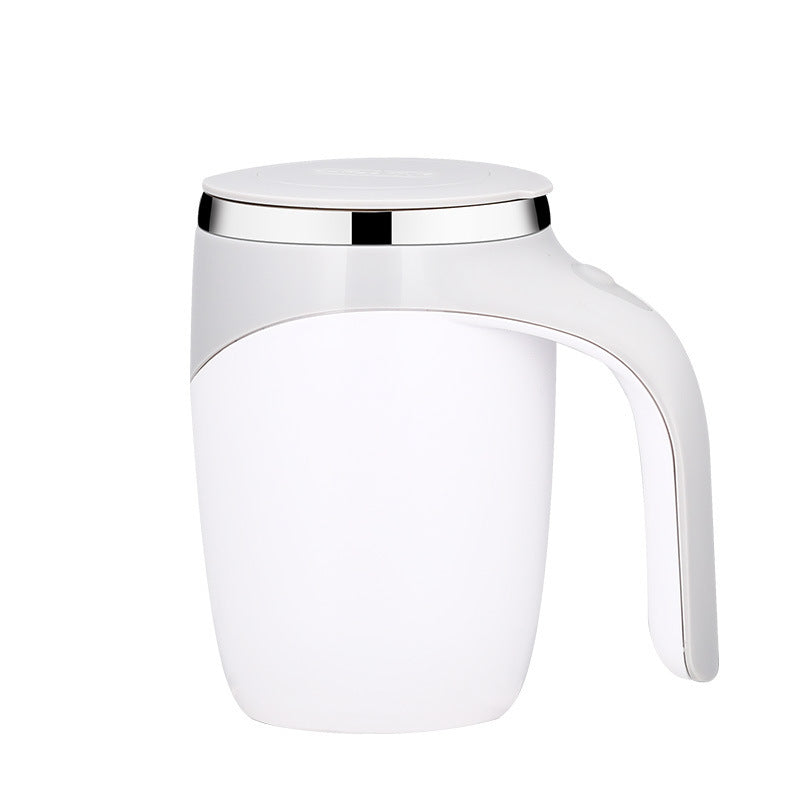 Automatic Stirring Coffee Cup White