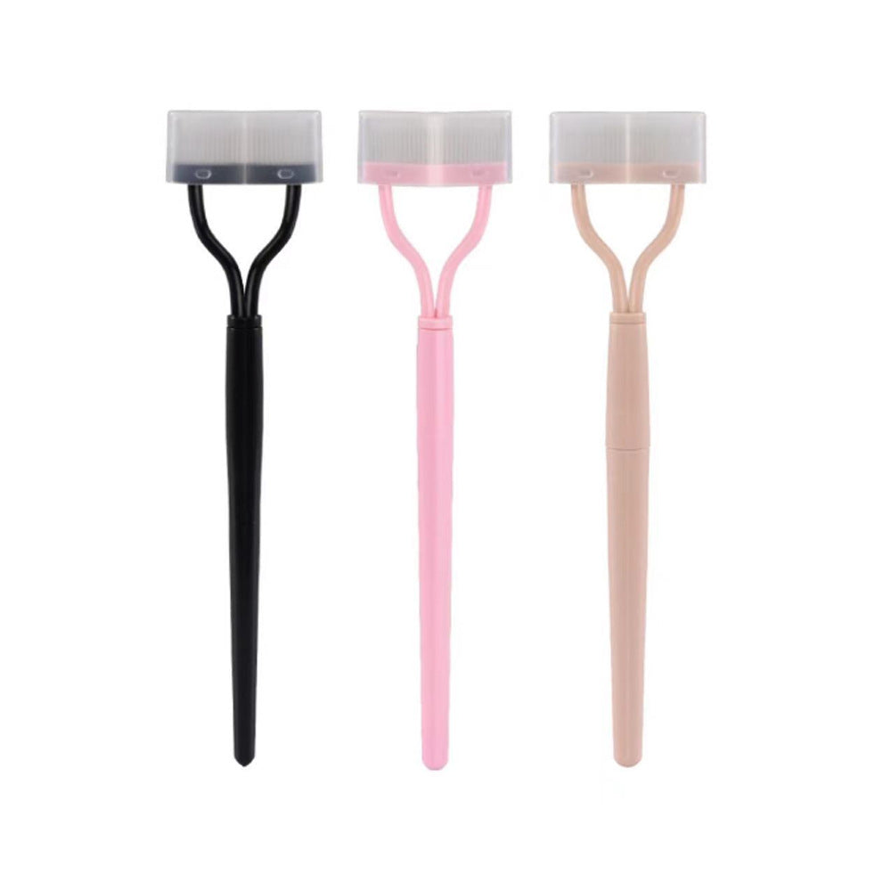 Eyelash Separator Metal Teeth Straight Eyelash Curler Beauty Makeup Stainless Eyelash Brush Comb Mascara Curl Makeup Tool