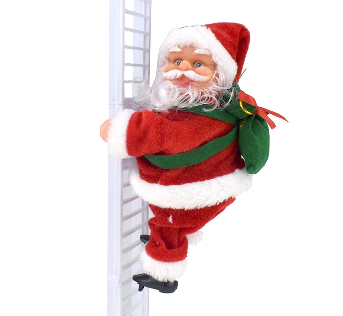 Electric Climbing Santa Christmas Ornament On Rope Ladder Christmas Tree Indoor