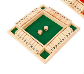 Digital flip card family parent-child game wooden four-person multi-person party