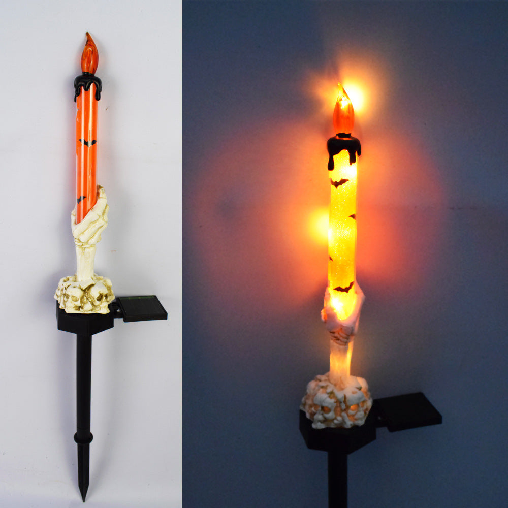 Durable Pumpkin Stake Lights Resin Lanterns