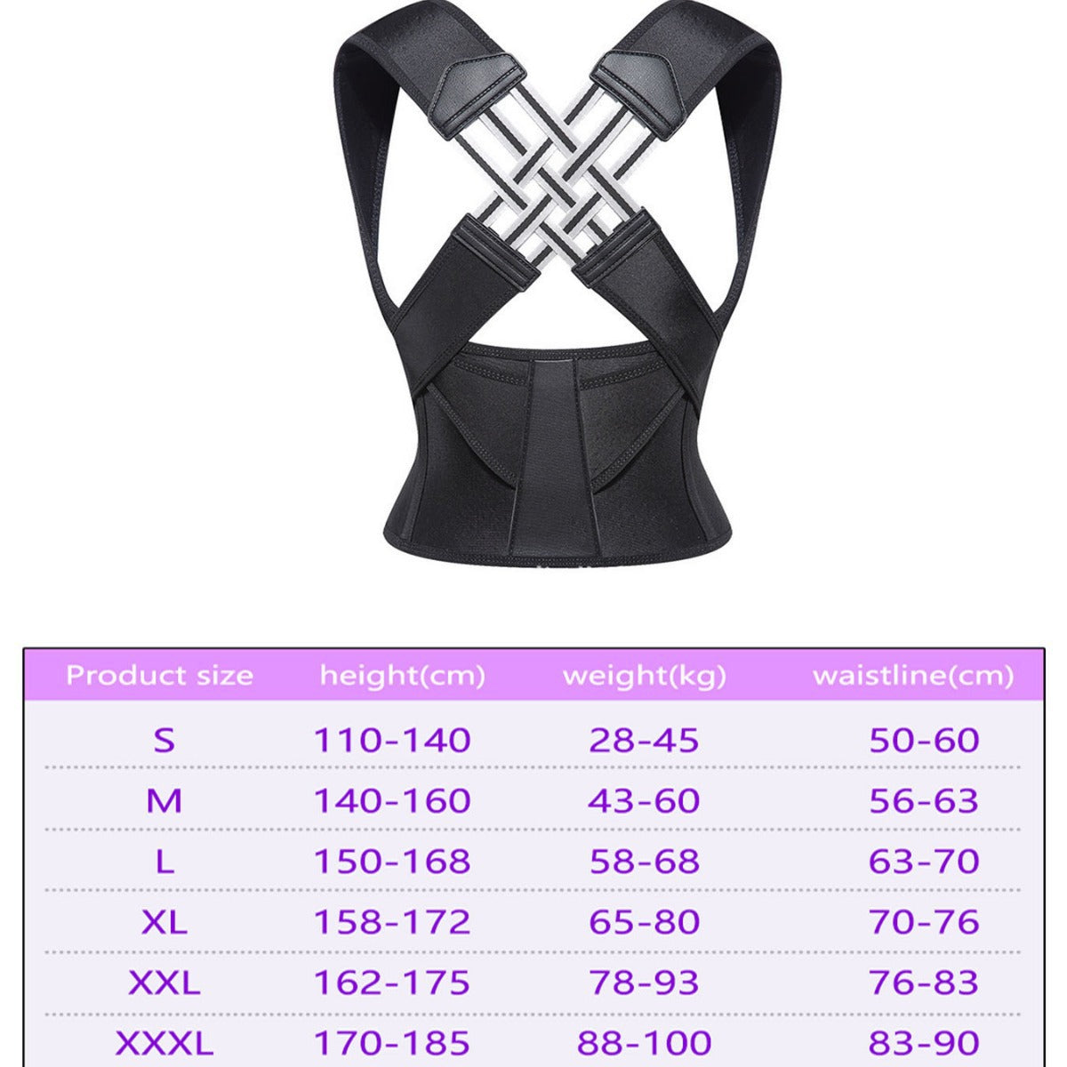 Unisex Anti-Humpback Chest Lift Brace Posture Corrector