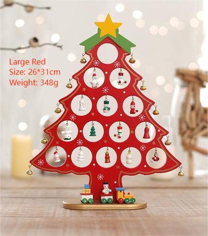 Wooden Mini Tabletop Christmas Decorations