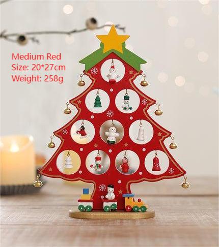 Wooden Mini Tabletop Christmas Decorations
