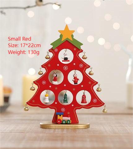Wooden Mini Tabletop Christmas Decorations