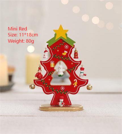 Wooden Mini Tabletop Christmas Decorations