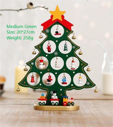 Wooden Mini Tabletop Christmas Decorations
