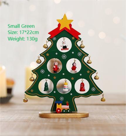 Wooden Mini Tabletop Christmas Decorations