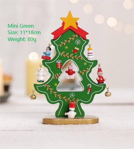 Wooden Mini Tabletop Christmas Decorations