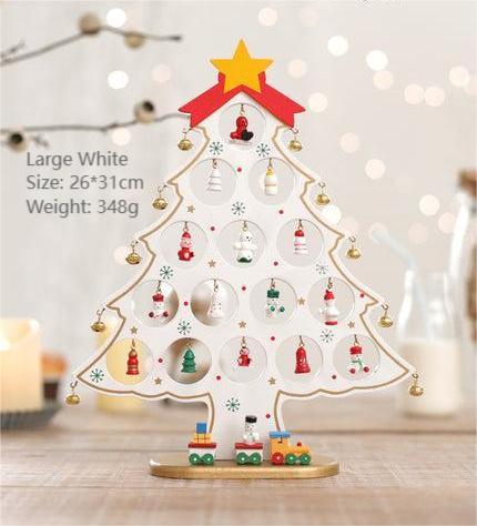 Wooden Mini Tabletop Christmas Decorations