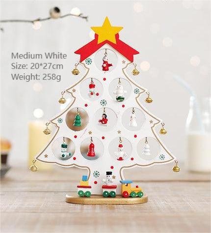 Wooden Mini Tabletop Christmas Decorations
