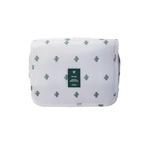 Foldable Travel Toiletry Bag Cactus