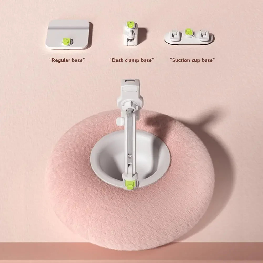 Plush Pillow Phone Tablet Bracket Desktop Stand Adjustable Length Angle For Live Streaming Video Chat Lazy Tablet Holder